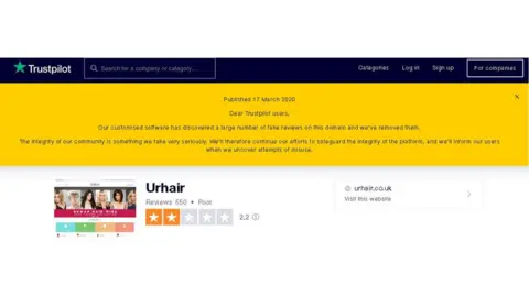 Trustpilot Trustpilot warning