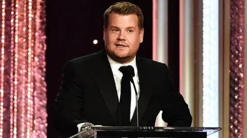 Getty Images Host James Corden speaks onstage during the 20th Annual Hollywood Film Awards on November 2016