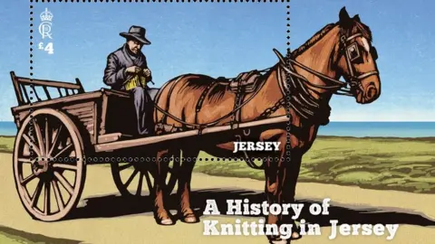 Jersey Post The miniature sheet for the set