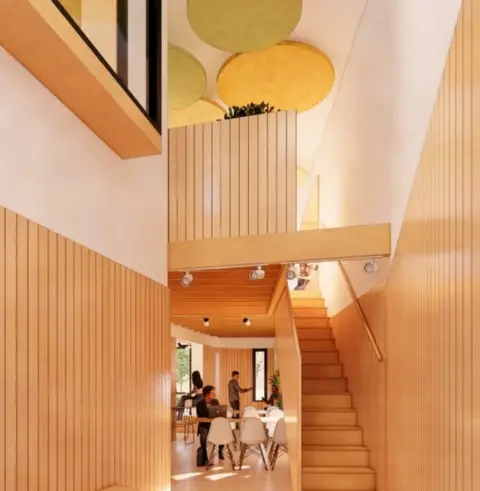 Hodson Architects Artist impression of Centre4 interior