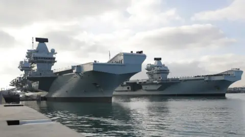 Royal Navy HMS Prince of Wales and HMS Queen Elizabeth