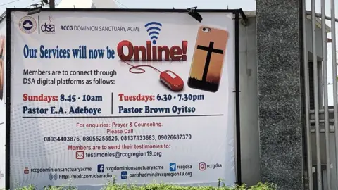 Church advertising online services