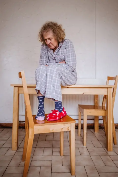 Helen Rimell Susan in the kitchen