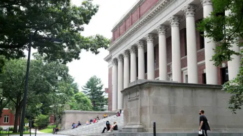 Getty Images A view of Harvard Yard on the campus of Harvard University on July 08, 2020 in Cambridge, Massachusetts