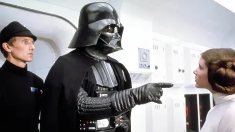 Lucasfilm Dave Prowse as Darth Vader in Star Wars