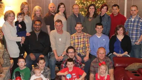 Ruth Schwab Ruth is seen with her family in a Christmas photograph from 2016 or 2017