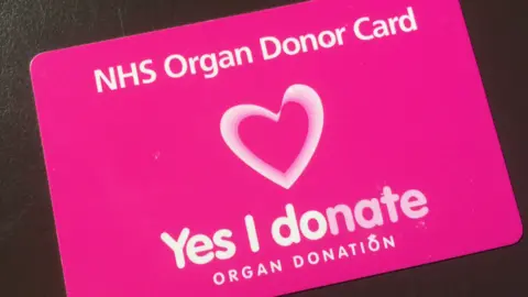 BBC Organ donation card