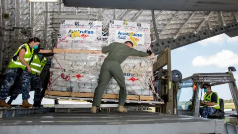 Getty Images Tonga aid