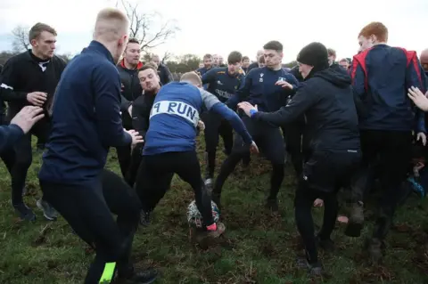 Getty Images Royal Shrovetide Football in Ashbourne 2023