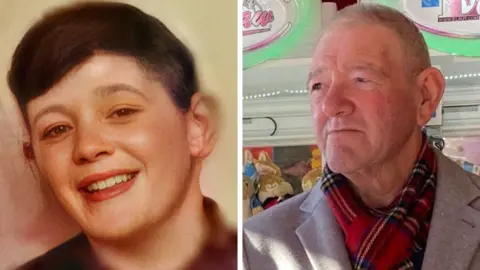 Family photo Peter Hansell - then and now