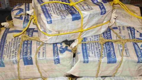 Royal Navy Bales of cocaine