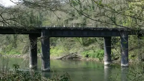Wye Valley AONB Bridge spanning River Wye