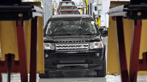 Getty Images Land Rover Freelander on production line