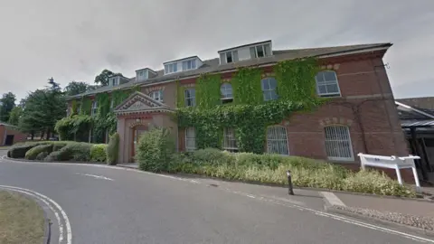 Exterior view of the front Hellesdon Hospital, the headquarters of Norfolk and Suffolk NHS Trust