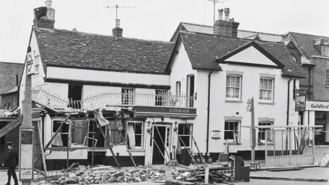 Getty Images Horse & Groom pub after the explosion