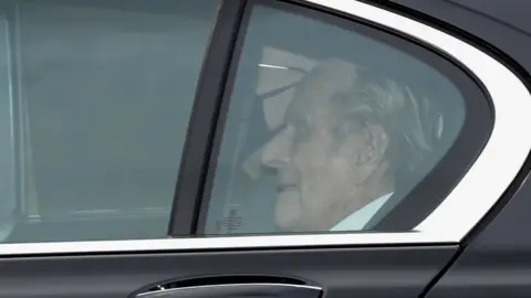 Reuters Prince Philip arrives back at Windsor Castle on Tuesday