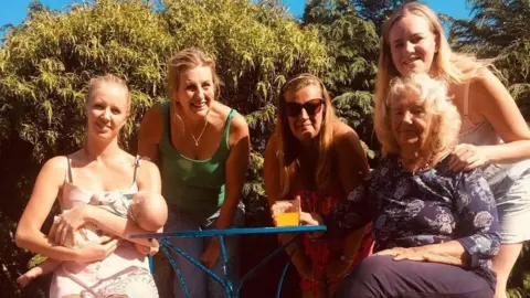 Mandy Connors Mandy Connors, pictured second from left with daughters Paige and Cara, sister Julie and mother Gina