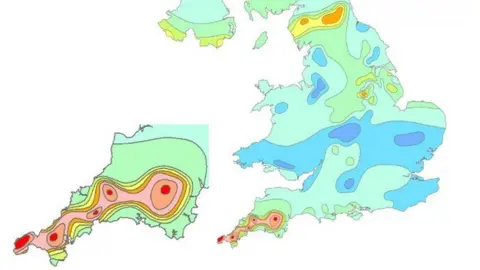 British Geological Survey Heat map