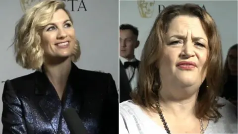 Jodie Whittaker and Ruth Jones