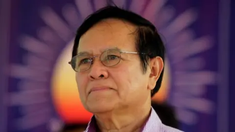 Reuters Kem Sokha, leader of the CNRP, attends a meeting with party members in Kandal province, in 2017