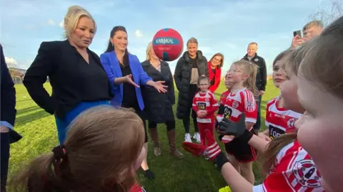 Pacemaker Michelle O'Neill and Emma Little-Pengelly