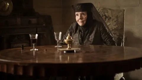 HBO/Kobal/Shutterstock Dame Diana Rigg in Game of Thrones