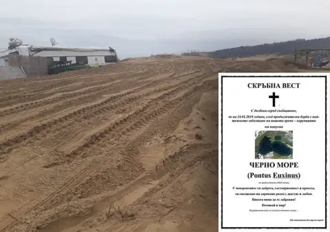 Vasil Gurov Satirical death notice announcing the passing away of the Blask Sea