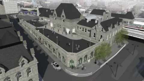 Systra An artist's impression of the proposed new Middlesbrough station