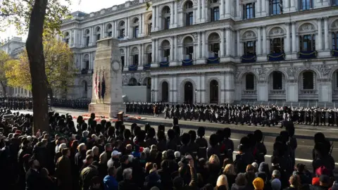 PA Media Remembrance Sunday service at the Cenotaph memorial in 2019