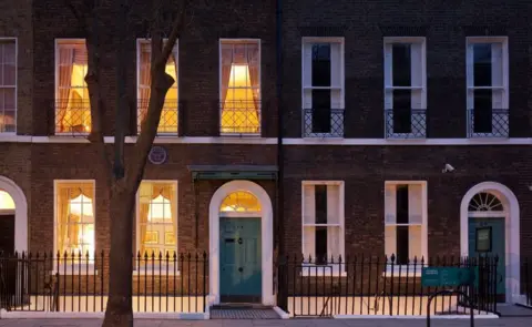 Historic England Charles Dickens' former home, Doughty Street, Holborn, London