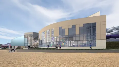 Great Yarmouth Borough Council An artist's impression of what the new water and leisure complex will look like