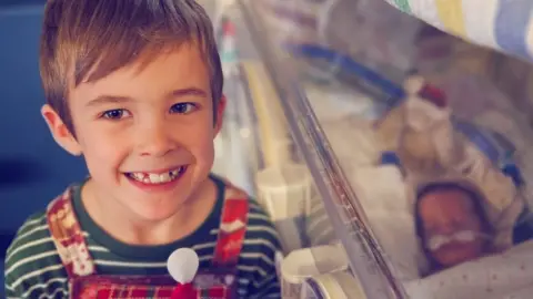 Beth Deaon-Bates Vincent and Clara in NICU