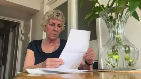 BBC Maggie Upton reading letter