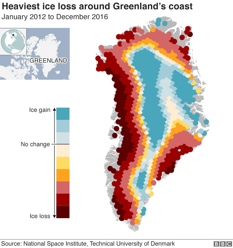 Climate change Greenland's ice faces melting 'death sentence' BBC News