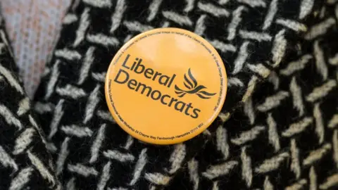 Getty Images Lib Dem badge