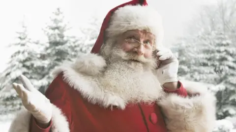 Getty Images santa claus in north pole
