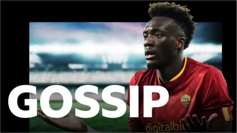 Tammy Abraham and BBC Sport Gossip logo