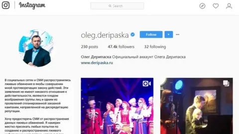 Instagram Mr Deripaska