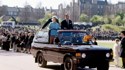 PA Media Queen Elizabeth and Prince Philip in Edinburgh