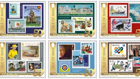 IOMPO Set of 50th anniversary post office stamps