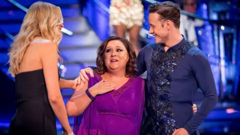 Tess Daly, Susan Calman and Kevin Clifton