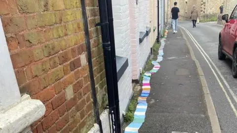 Bridport Community Kitchen Scarf unfurled