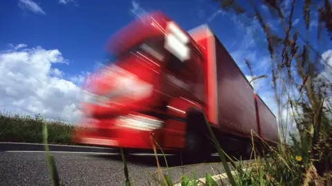 Getty Images Photograph of speeding lorry