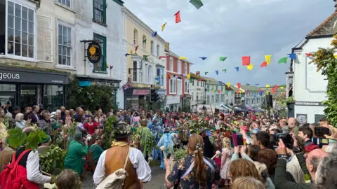 BBC Helston on Flora Day