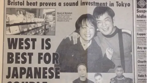 Naoki Iijima Photograph of a Bristol Post article on Mr Iijima from 1999