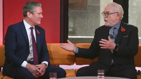 PA Media Sir Keir Starmer and Brian Cox