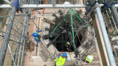 MantaRay Abseilers retrieve the church bells