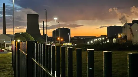 Jessica Lane/BBC Scunthorpe steelworks