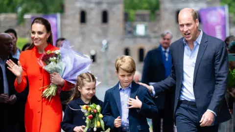 Getty Images William and Catherine and George and