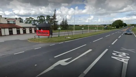 Google Streetview Jinnah on the A64, York